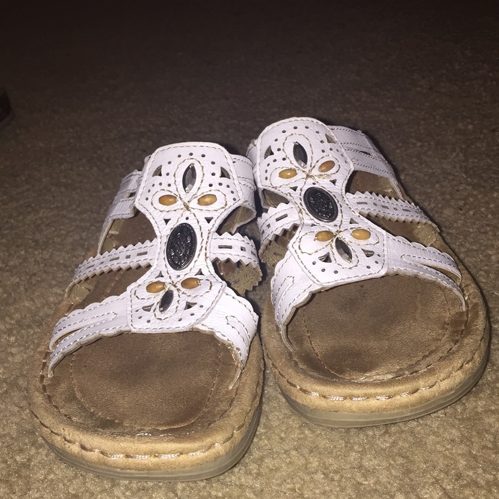 White shoes with emblishment